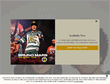 Tablet Screenshot of brunomars.com